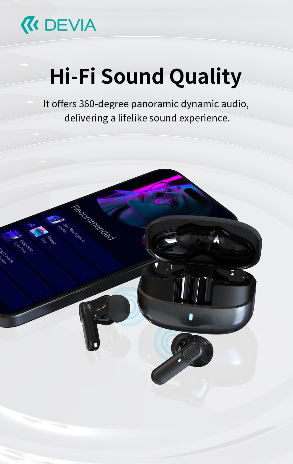 DEVIA ANC TWS Pro1 Wireless Earphone EM408