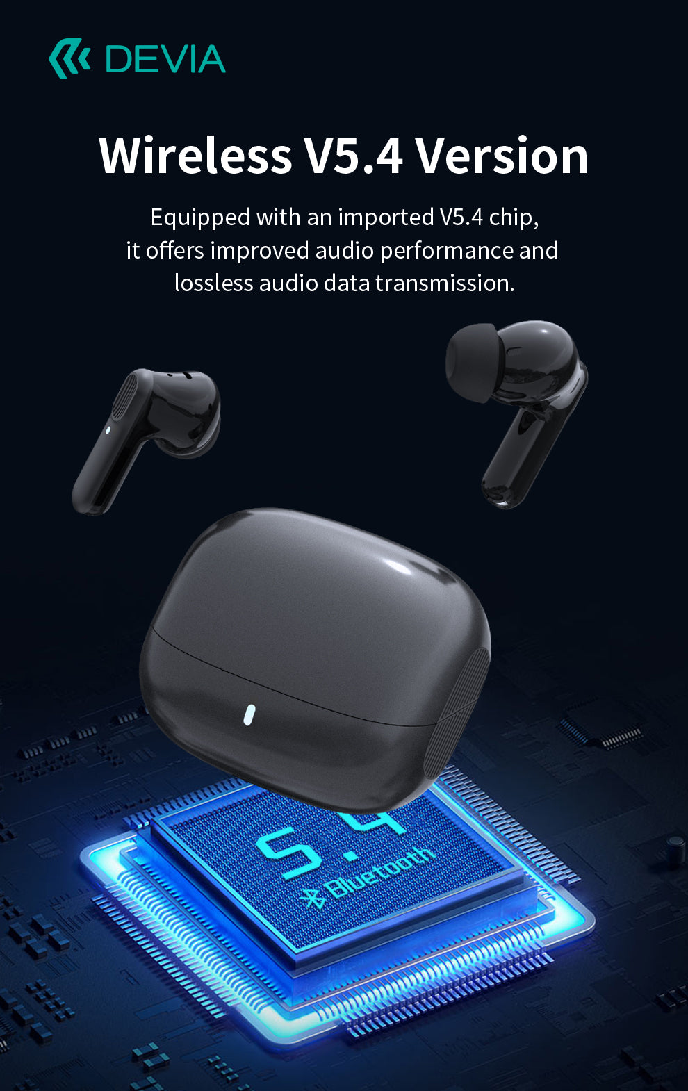 DEVIA ANC TWS Pro1 Wireless Earphone EM408