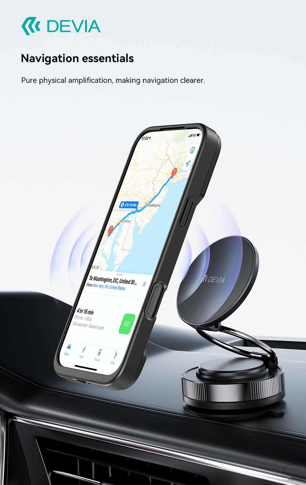 DEVIA Soundboost Series Magnetic Stand Case with MagSafe for iPhone 17 Series (2025) - Black