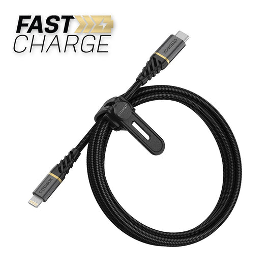 OtterBox Cable USB-C to Lightning Premium, 1M Glamour Black