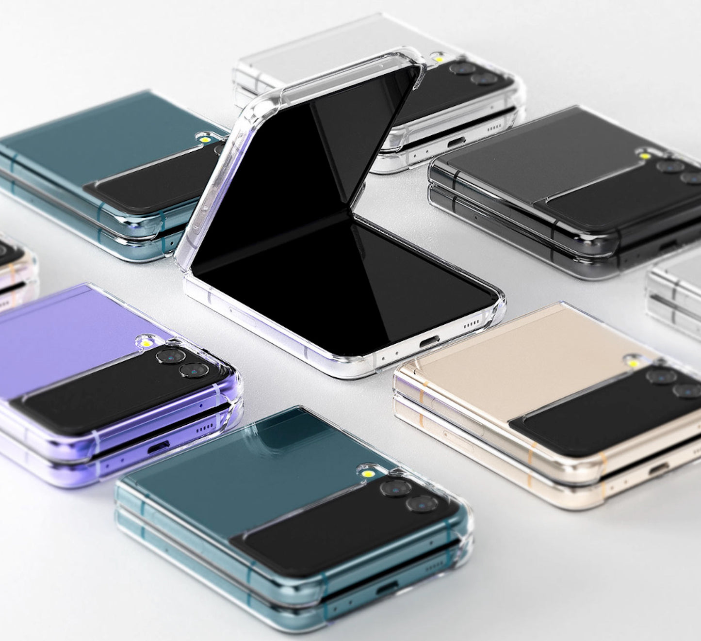 Mercury Goospery Clear Hard Case for Samsung Galaxy Z Flip6 (2024) - Transparent