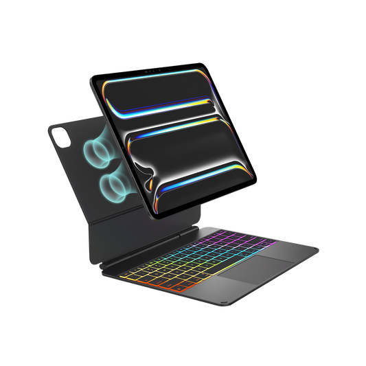 Typecase Edge Pro RGB Aluminum Keyboard Case for iPad Air / iPad Pro (11" & 13") - Space Black