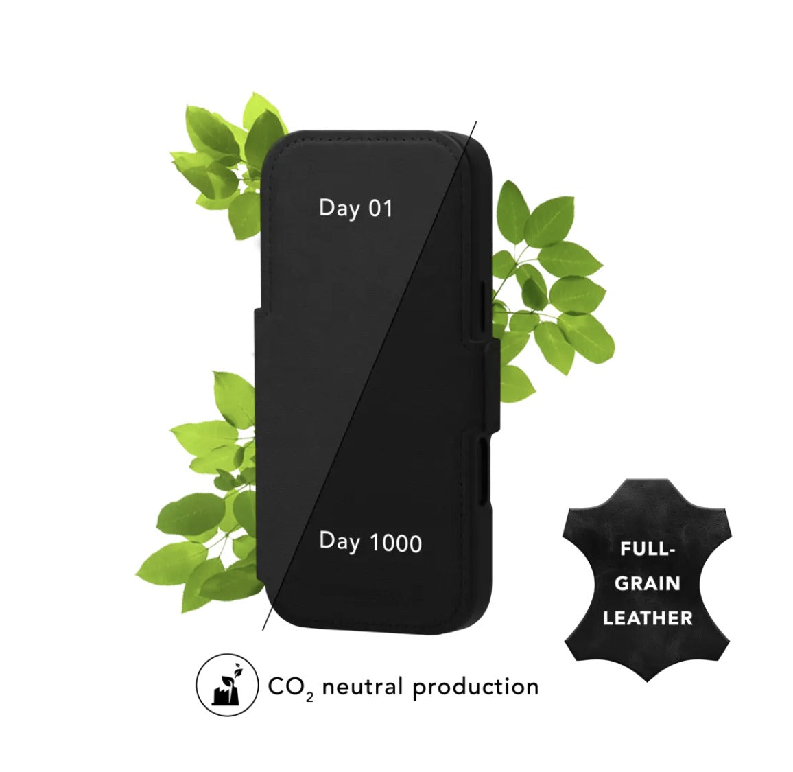 dbramante1928 Lynge ICON 2-in-1 Wallet Case with MagSafe for Apple iPhone 17 Series (2025) - Midnight