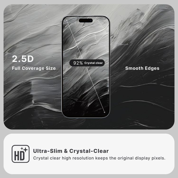 Power Support Tempered Glass with Quick Install Board for iPhone 17 Series (2025)