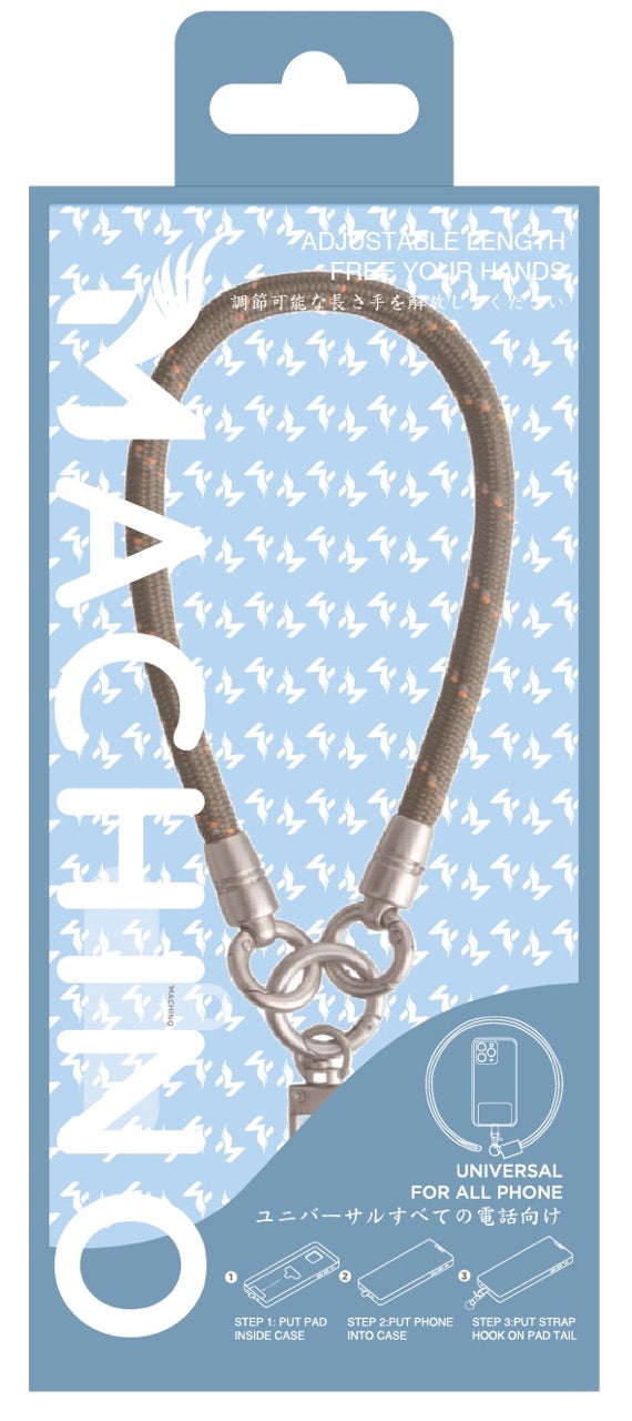 MACHINO Universal Hand Wrist Strap Braided Cord+Metal 22CMX8MM (MC-SH01)