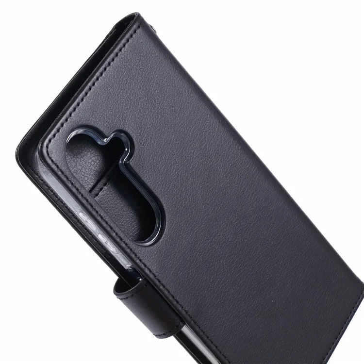 Mercury Goospery Rich Diary Practical Wallet Case for Samsung Galaxy S25 Edge (2025) - Black