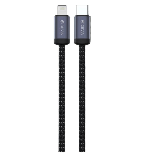 DEVIA Gracious Series C To L PD 27W Fast Cable (3A) - Black