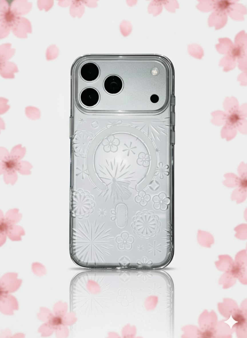 Power Support Air Jacket Mag "kiriko" Case with MagSafe for Apple iPhone 17 Series (2025)