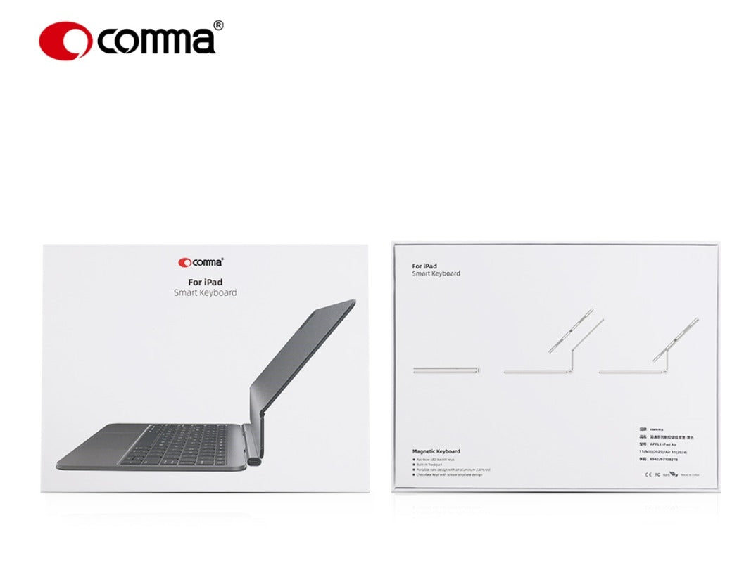 Comma Simplica Series Smart Magnetic Keyboard for iPad – Jaz