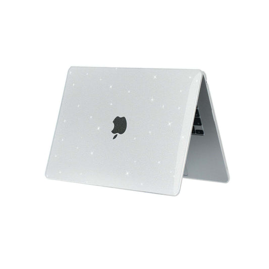 Comma Stardust Clear Macbook Hard Case for Macbook - Clear Glitter