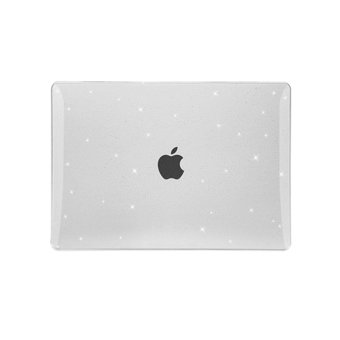 Comma Stardust Clear Macbook Hard Case for Macbook - Clear Glitter