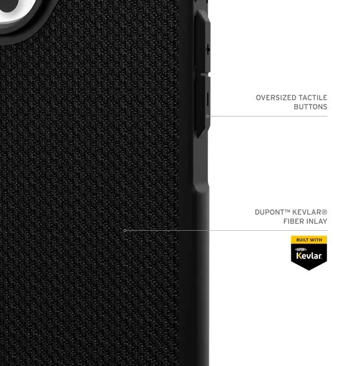 UAG Metropolis LT MagSafe Protective Case for iPhone 16 Series (2024) - Kevlar Black