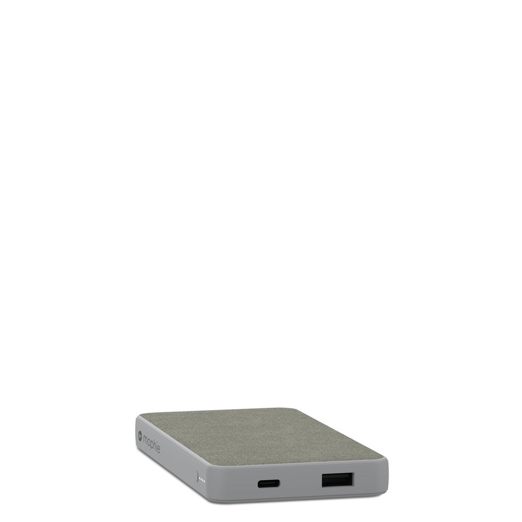 Mophie Powerstation Mini Portable Battery with USB-C & USB-A Port (5,000mAh), Gray