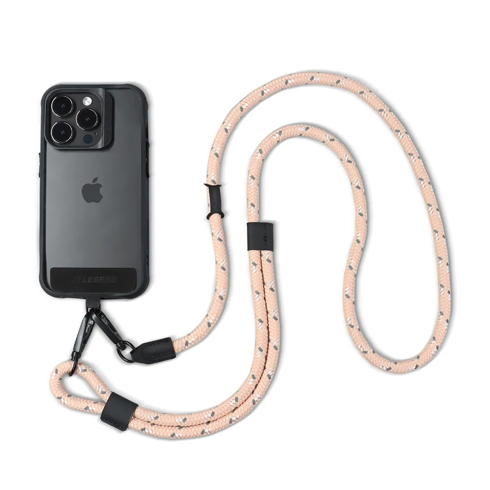 JTLEGEND 8mm Phone Rope Outdoor Series Length 75cm~140cm With Black Tap, Mobile Phone Lanyard Crossbody Anti-Lost Rope