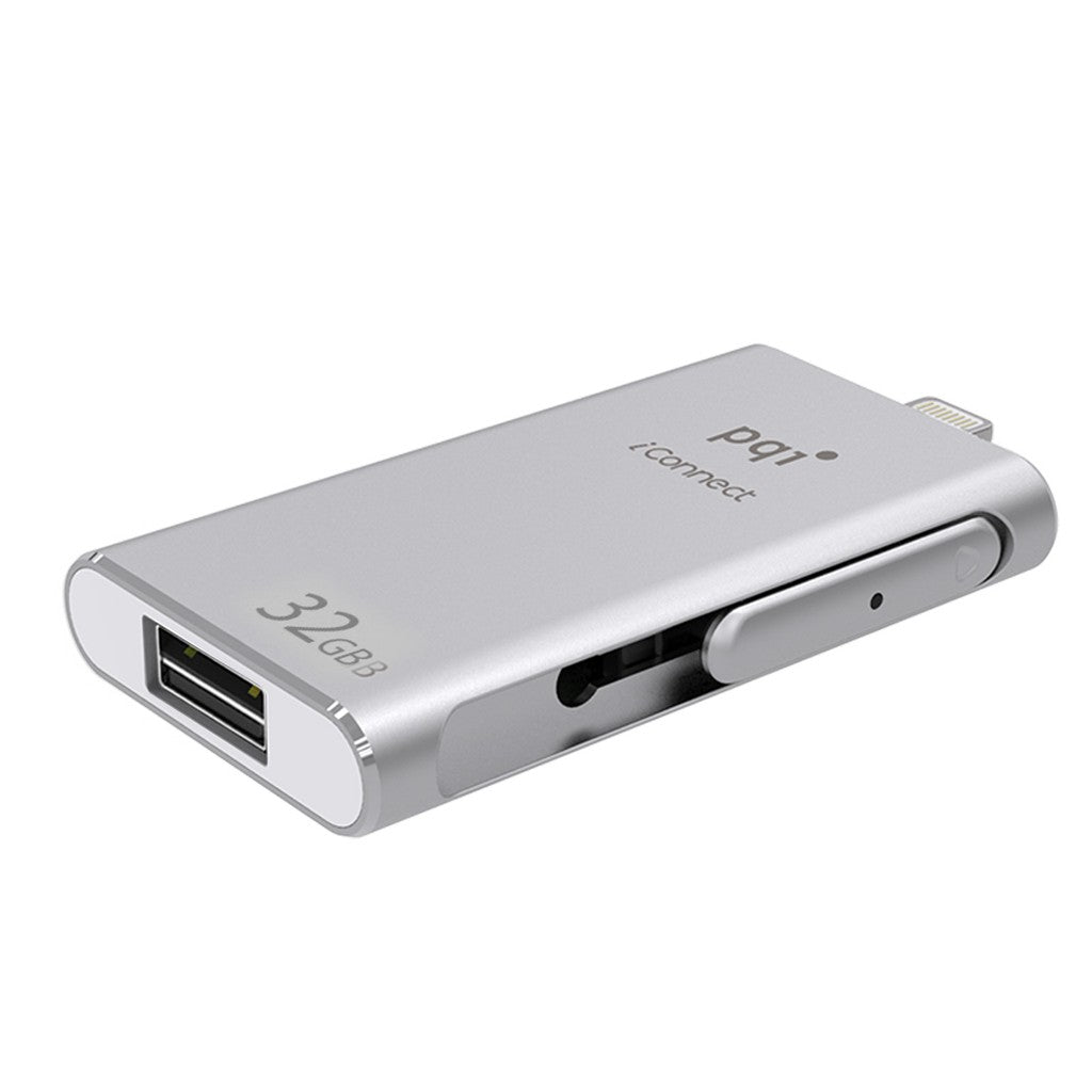 PQI iConnect Travelling Disk Lightning, 32GB (Silver)