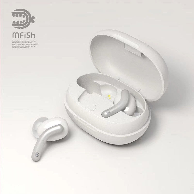 Mfish True Wireless Stereo Earbuds, White