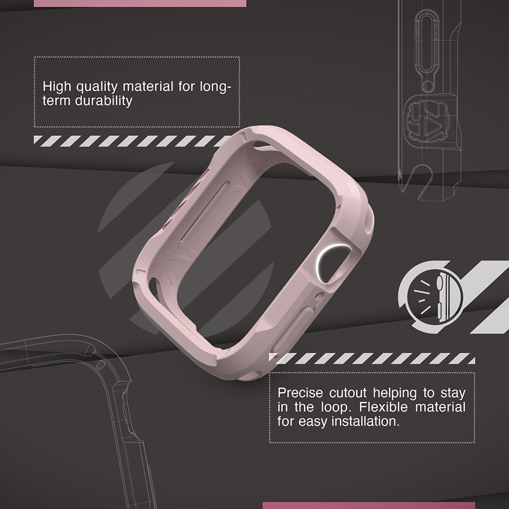 JTLEGEND Shockrim Duo-Fit Ultimate Protection Case for Apple Watch 44mm/45mm