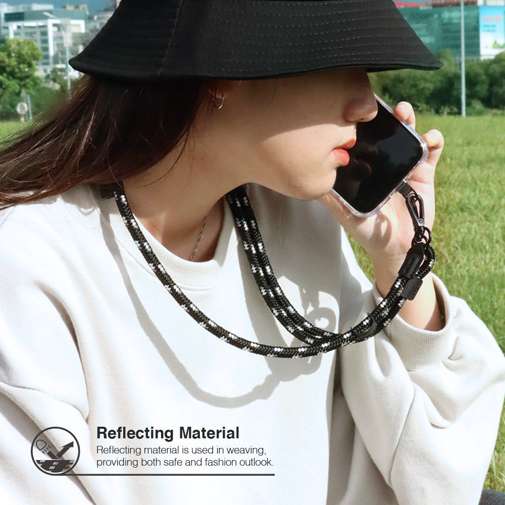 JTLEGEND 8mm Phone Rope Outdoor Series Length 75cm~140cm With Black Tap, Mobile Phone Lanyard Crossbody Anti-Lost Rope