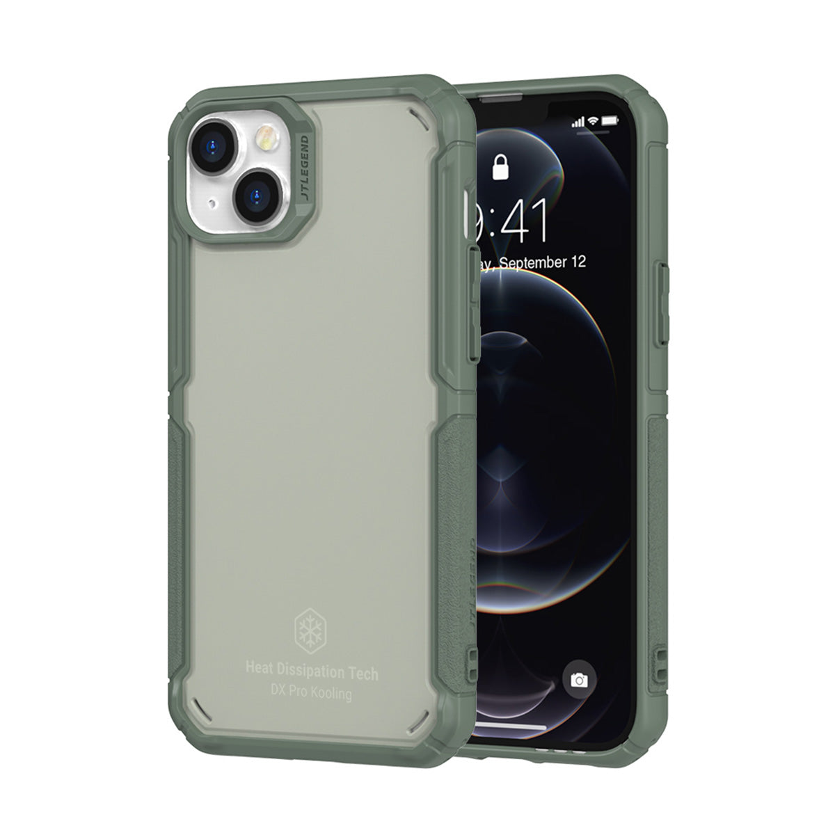 JTLEGEND Hybrid Cushion DX Pro Kooling Case for iPhone 14 Series (2022), Performance Cooling Case for Gaming