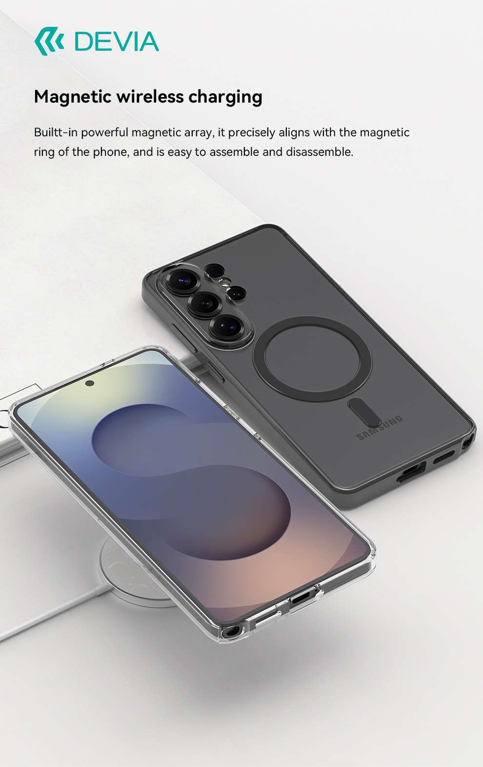 DEVIA Armour Series Magnetic Shockproof Case for Samsung Galaxy S26 Series (2026)