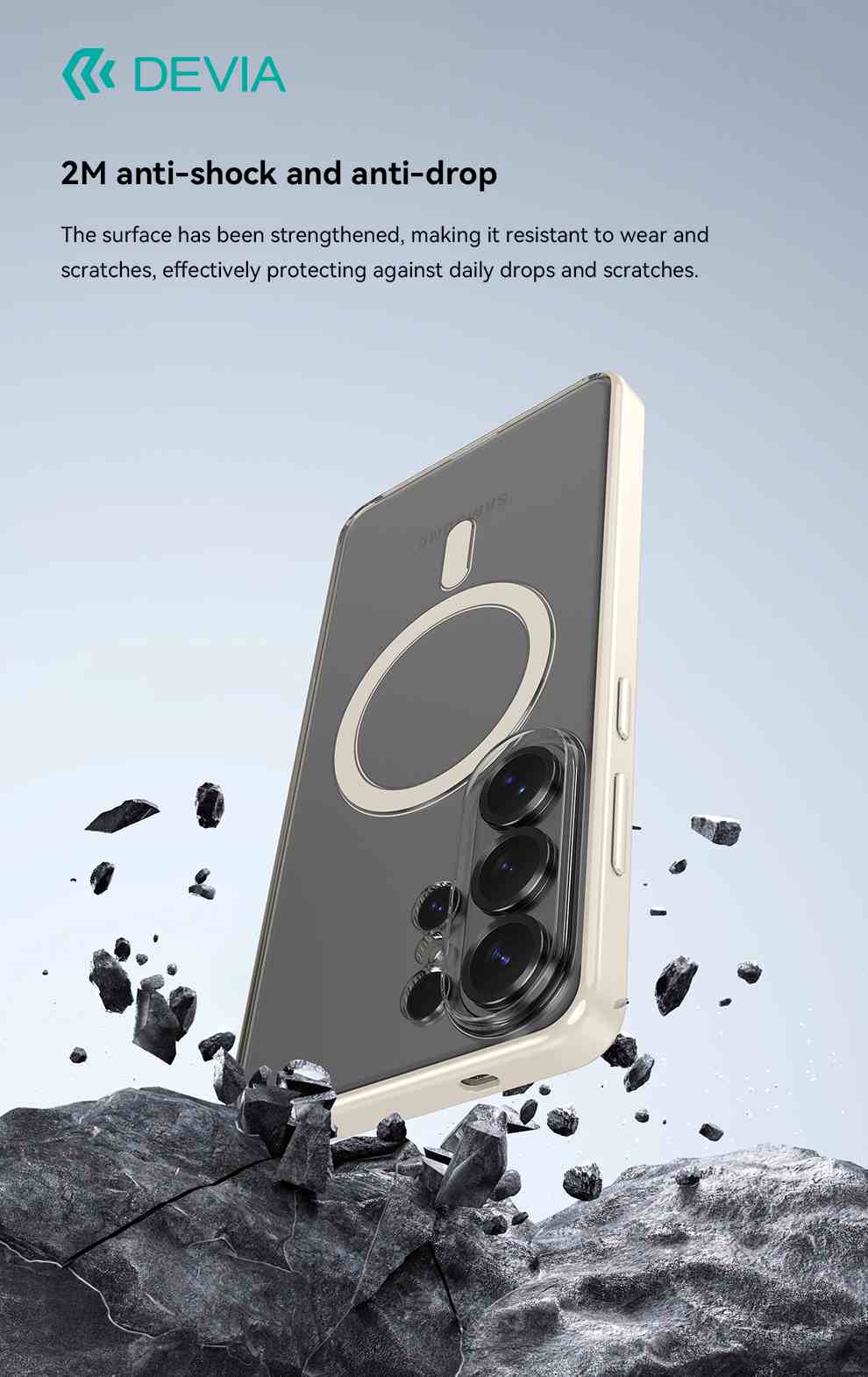 DEVIA Armour Series Magnetic Shockproof Case for Samsung Galaxy S26 Series (2026)