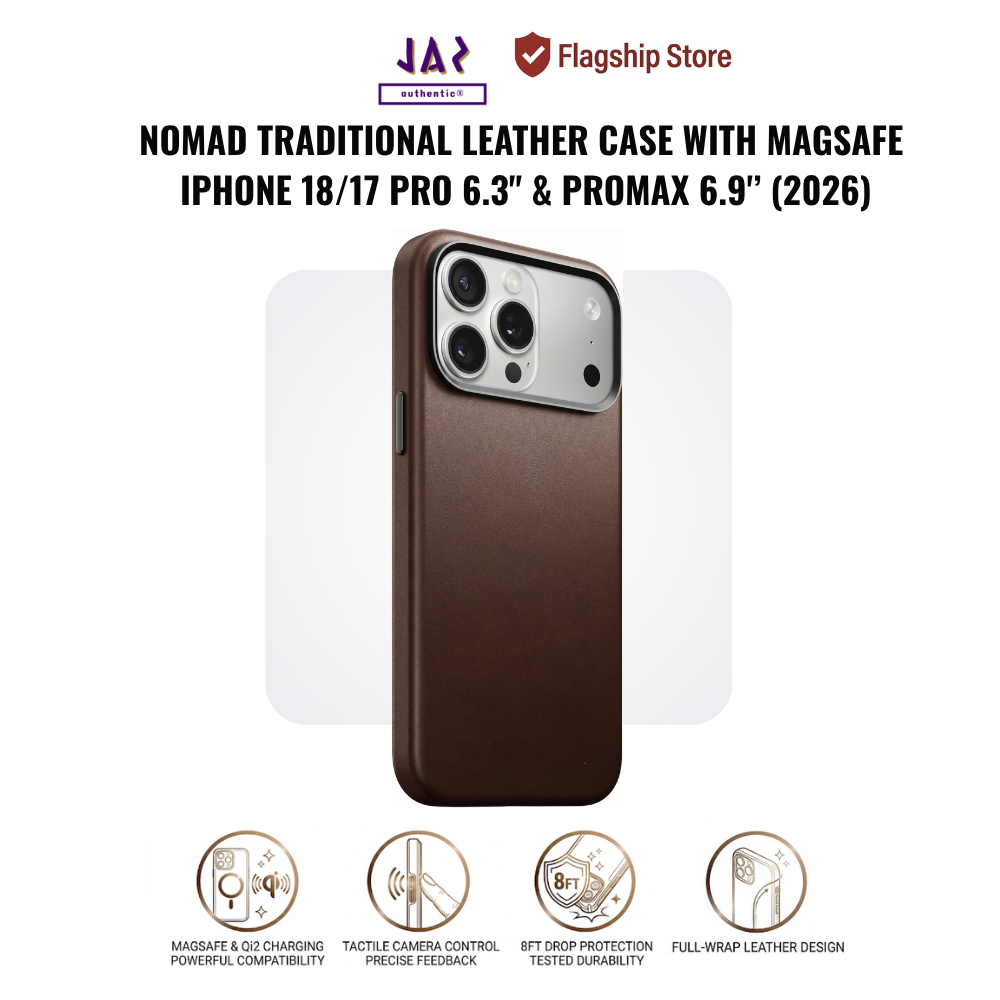 Nomad Traditional Leather Case with MagSafe
