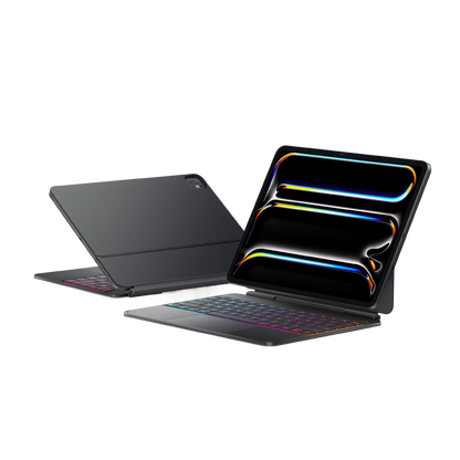 Typecase Edge Pro RGB Aluminum Keyboard Case for iPad Air / iPad Pro (11" & 13") - Space Black