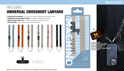 MACHINO Universal Crossbody Lanyard Woven Band+Metal 180CMX20MM (MC-LG02)