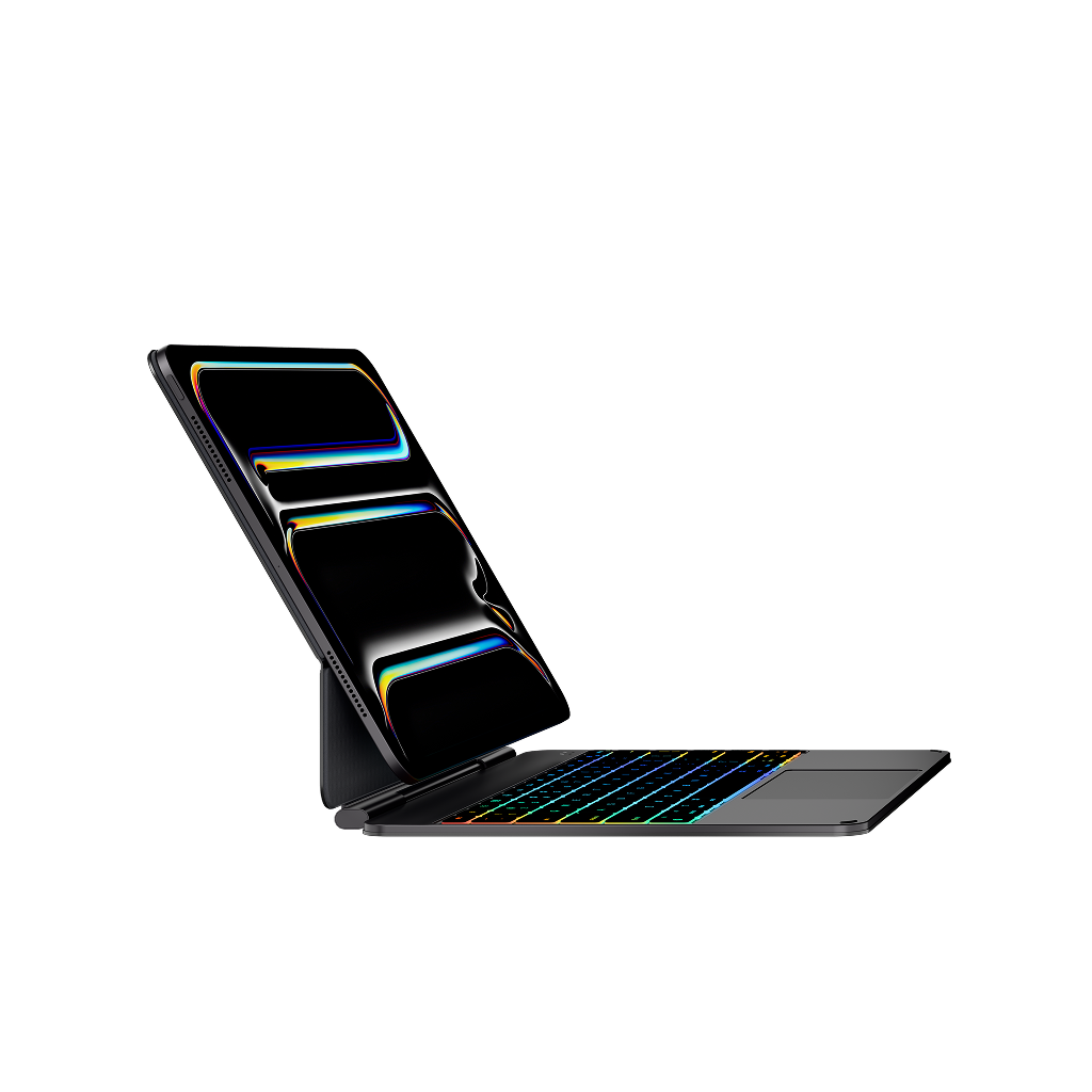 Typecase Edge Pro RGB Aluminum Keyboard Case for iPad Air / iPad Pro (11" & 13") - Space Black