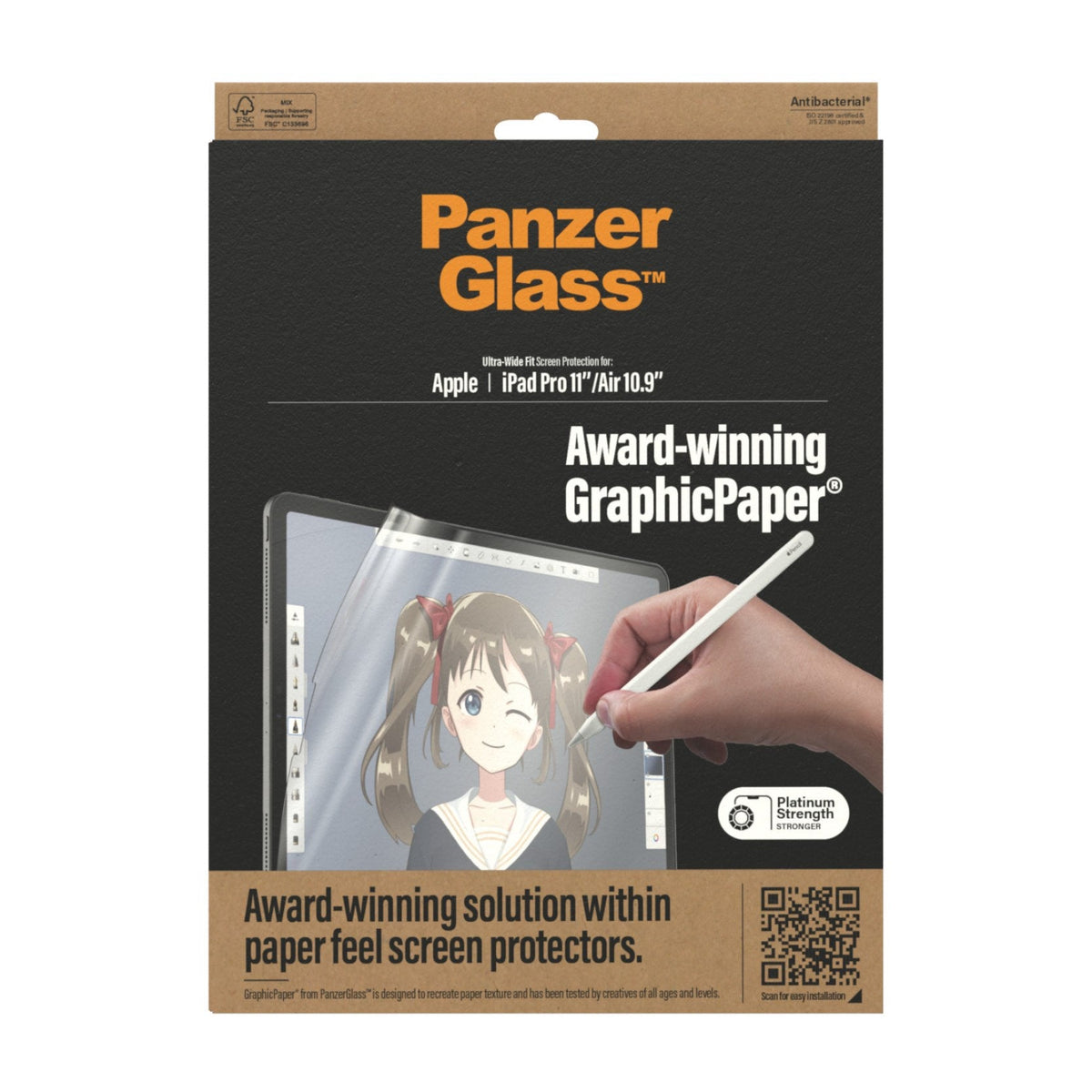 PanzerGlass Screen Protector GraphicPaper Paper Feel for iPad Pro 11"/iPad Air 10.9" (2022/2020/2018)