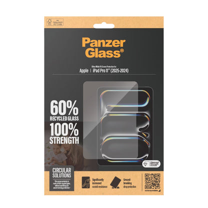 PanzerGlass Screen Protector Re-Glass Ultra-Wide Fit for iPad Pro 11" (2025/2024)