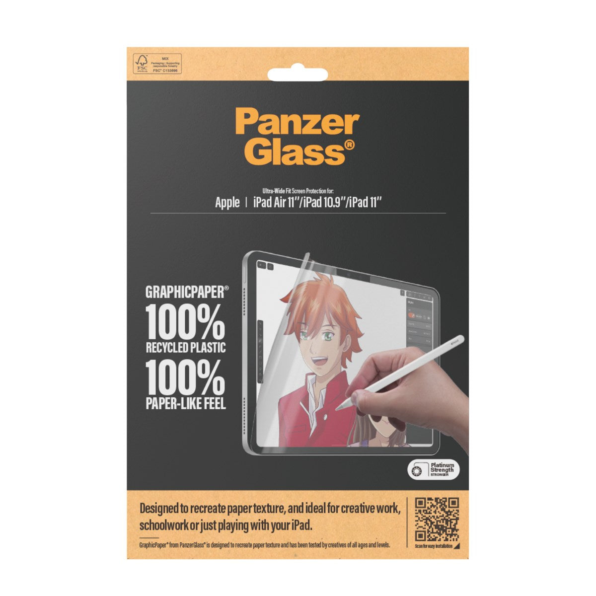 PanzerGlass Screen Protector GraphicPaper Paper Feel for iPad Air 11" (2026/2025/2024)