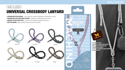 MACHINO Universal Crossbody Lanyard Braided Cord+Metal 150CMX8MM (MC-LG01)