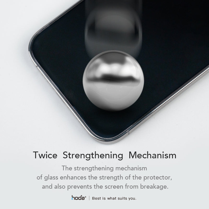 Hoda Clear 0.33mm Full Coverage Tempered Glass Screen Protector for iPhone 15 6.1" (2023) With Helper
