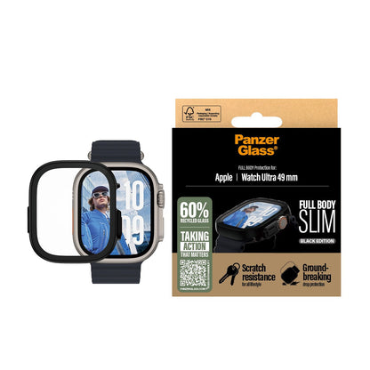 PanzerGlass Full Body Slim Case for Apple Watch Ultra 4/3/2/1 49mm (2026-2024) - Black