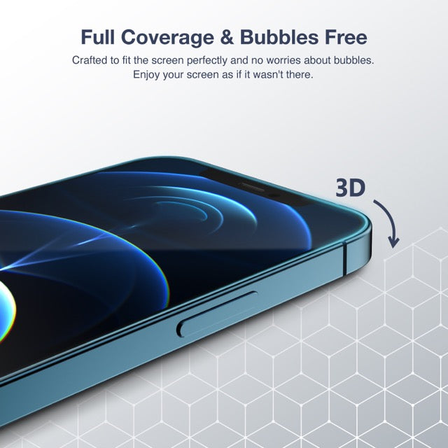 Power Support Tempered Glass with Dust-Free Helper for Apple iPhone 16e (2025)/13/13 Pro/14 6.1” / iPhone 13 Pro Max/iPhone 14 Plus 6.7"