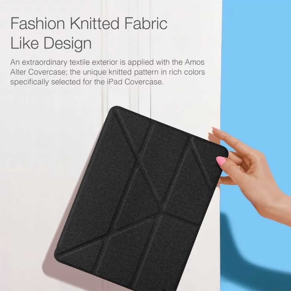 Power Support Air Jacket Folio Case with Pencil Holder for iPad Air 11" (2024/2025)/iPad Air 10.9" (2022/2020) - Grey
