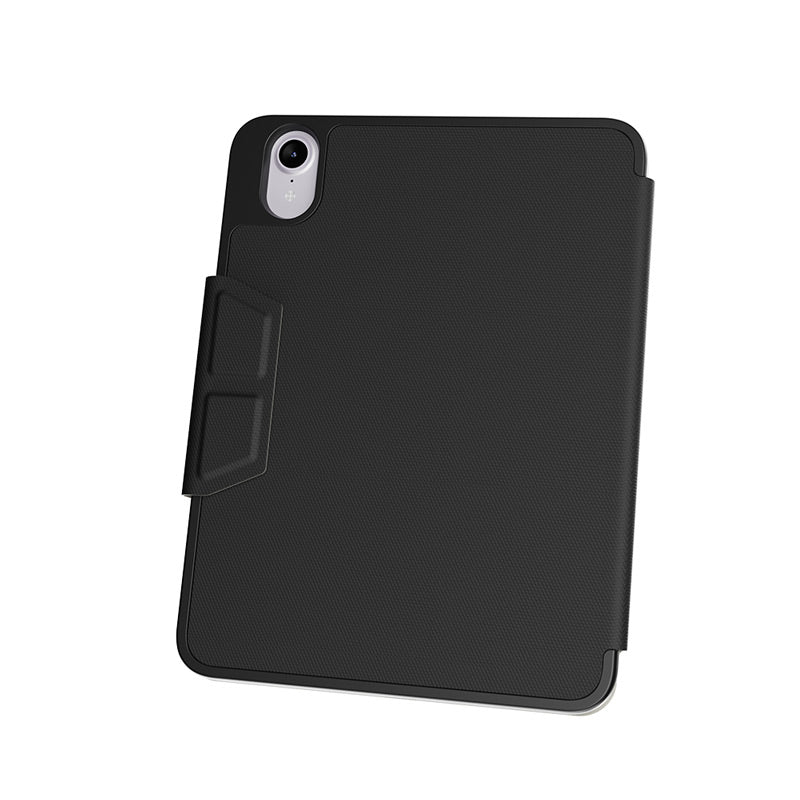 JTLEGEND Ness mini Q.C.A.C. Folio Case with Apple Pencil Holder & Magnetic Clip for iPad mini 8.3" (2021/2024) - Black