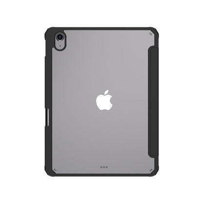 JTLEGEND Youth Q.C.A.C. Clear Magnetic Stand Case with Pencil Slot for iPad Air 11" (2024/2025)/iPad Air 10.9" (2022/2020)