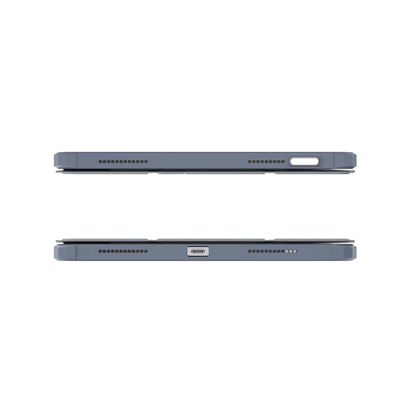 JTLEGEND Youth Q.C.A.C. Clear Magnetic Stand Case with Pencil Slot for iPad Air 11" (2024/2025)/iPad Air 10.9" (2022/2020)