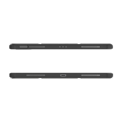 JTLEGEND Youth Q.C.A.C. Clear Magnetic Stand Case with Pencil Slot for iPad Air 13" (2024/2025)/iPad Pro 12.9" (2020-2022) - Jet Black