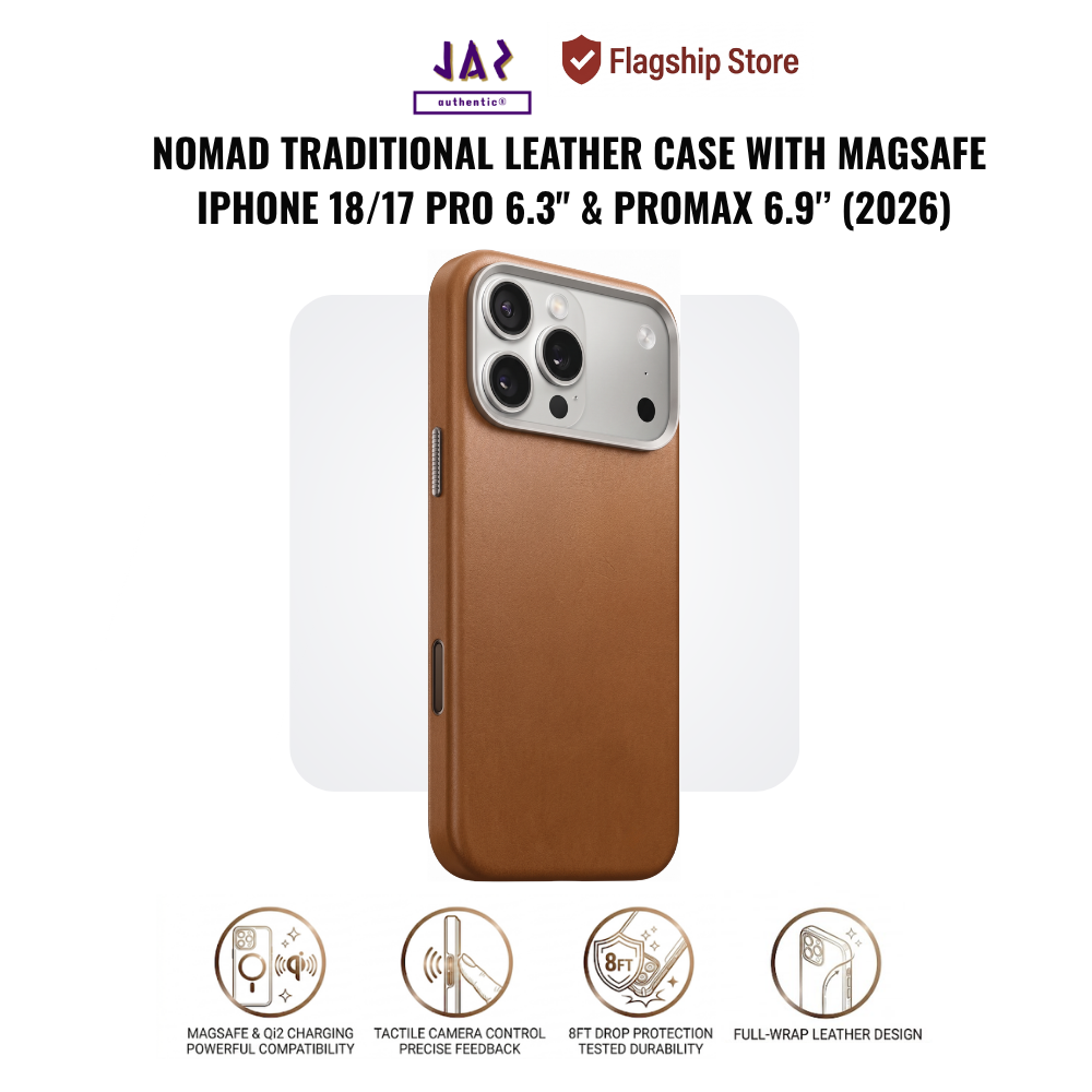 Nomad Traditional Leather Case with MagSafe