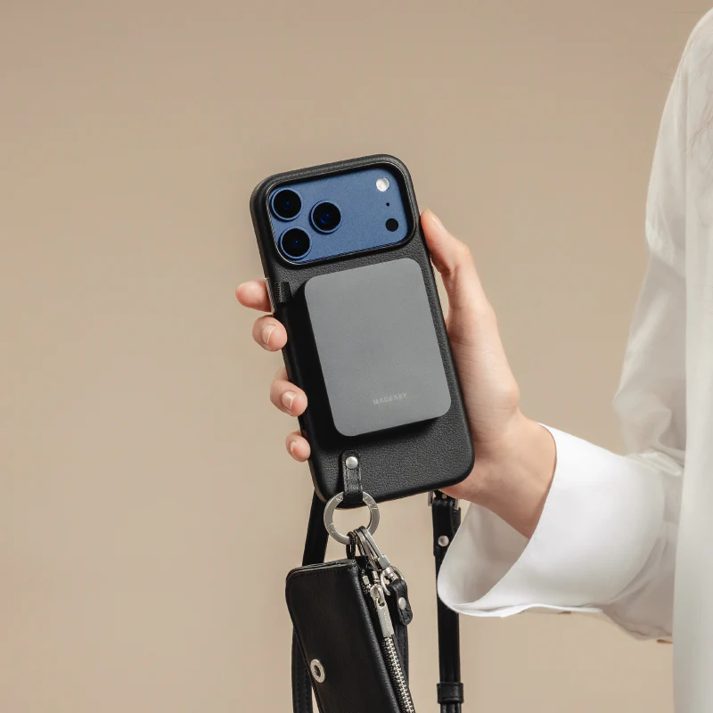 MAGEASY Pouch M Wallet Phone Case with Lanyard