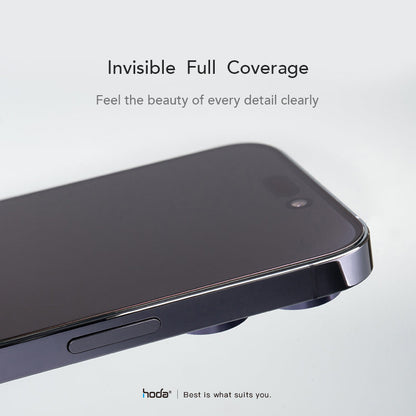 Hoda Clear 0.33mm Full Coverage Tempered Glass Screen Protector for iPhone 15 6.1" (2023) With Helper