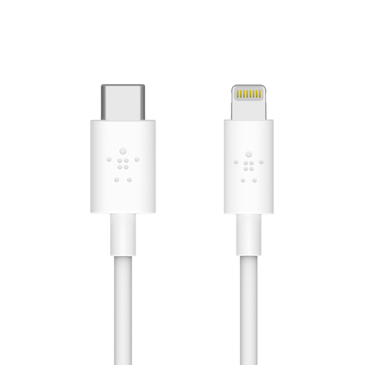 Belkin USB-C to Lightning Mixit Up Chargesync Cable (4"), White