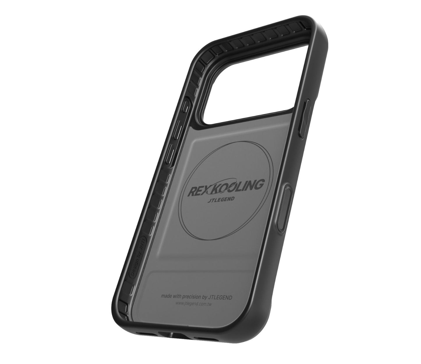 JTLEGEND Rex Kooling Mag Stand Case with MagSafe for Apple iPhone 17 Series (2025) - Black (with Camera Control Button)