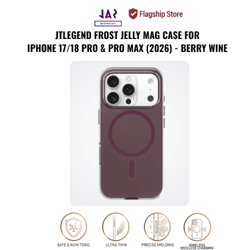 JTLEGEND Frost Jelly Mag Case for iPhone 17/18 Pro & 17/18 PROMAX - JAZ AUTHENTIC