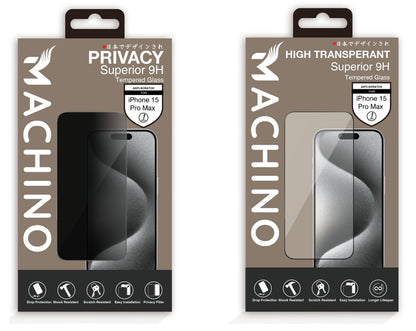 MACHINO 2.5D High Transparent Tempered Glass for iPhone 15 Series (2023) / iPhone 14 Series (2022) / iPhone 13 Series (2021) (MC-GL01)