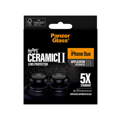 PanzerGlass Hoops Ceramic Camera Lens Protector for iPhone Duo (2026)
