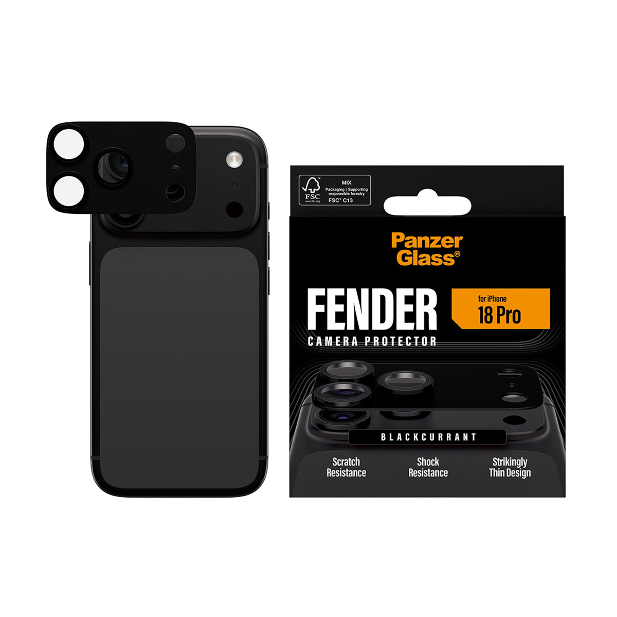PanzerGlass FENDER Camera Protector for iPhone 18 Pro Series (2026)